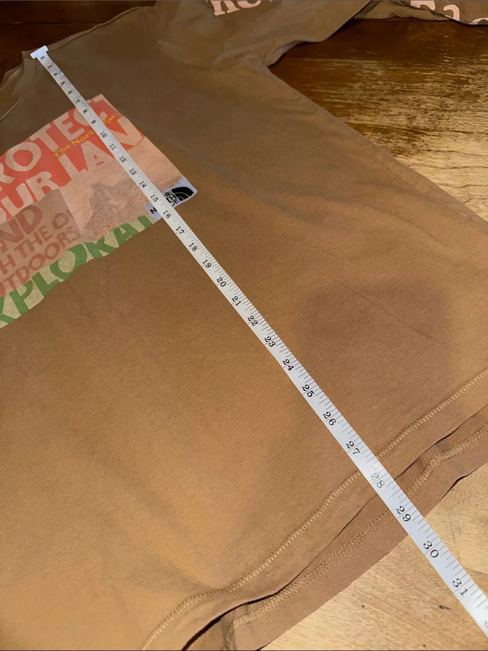 The North Face tan long